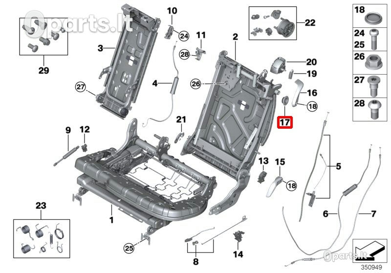 Apsauga BMW 3 E21 E30 E36 E46 5 E12 E28 E39 6 E24 7 E23 E38 X5 E53 E70 E70 52108191245