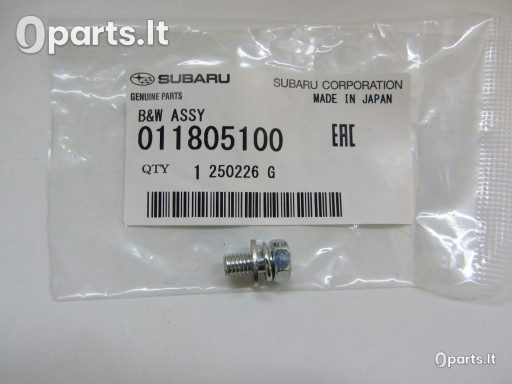 Varžto ir poveržlės komplektas Subaru · 011805100