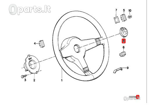 Emblema BMW 3 E21 E30 E36 5 E12 E28 E34 6 E24 7 E23 E32 8 E31