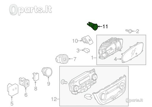 Lizdas, papildomos įrangos Mitsubishi Space Star · 8773A018