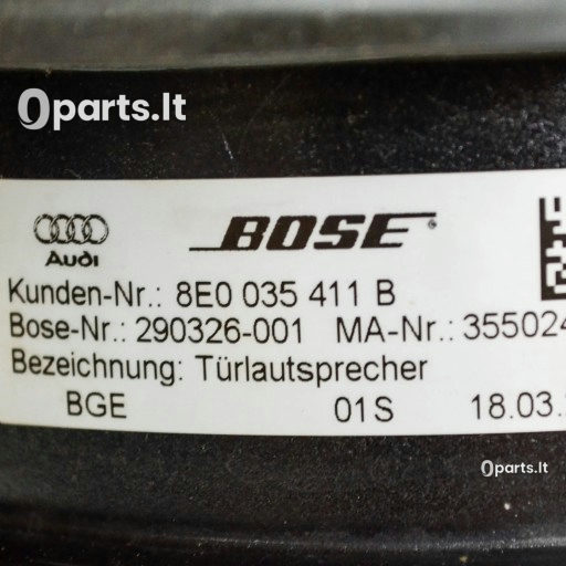 Vidutinių ir žemųjų dažnių garsiakalbis Seat · 3R0035382A
