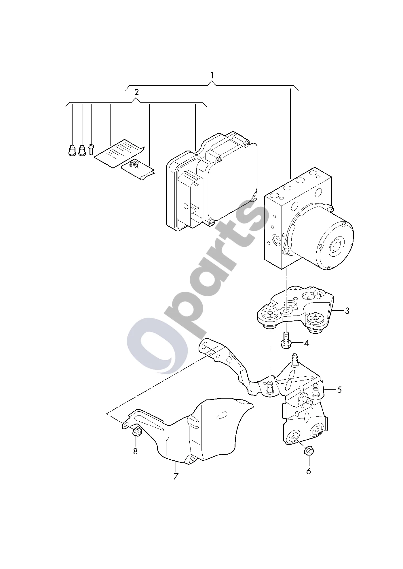 Audi A1 (2018–) Antiblokavimo stabdžių sistema (ABS) schema – Šilumos skydas D - 25.03.2024>>