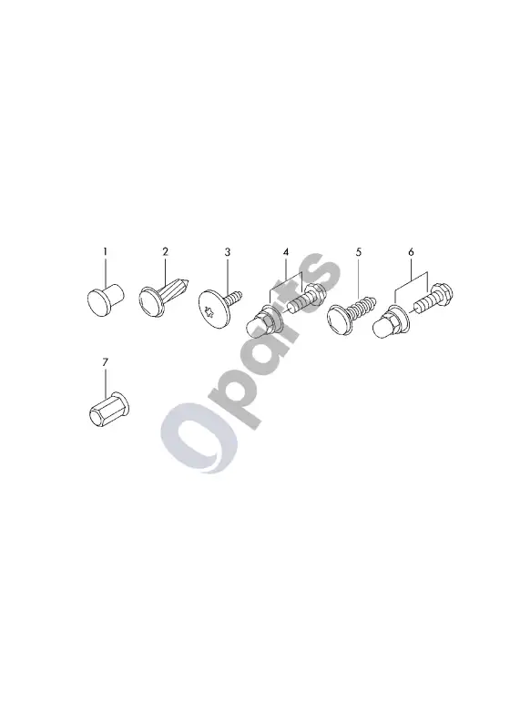Audi A1 kaištis – schema