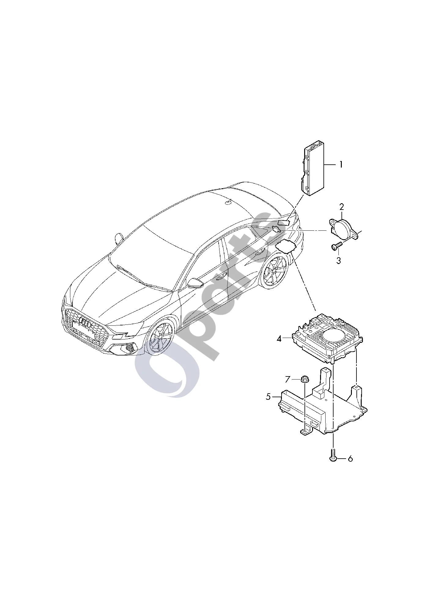 Audi A3 8Y (2020–) Bagažinės dangčio valdymo blokas schema – Įtampos keitiklis D - 26.08.2024>> - 25.11.2024
