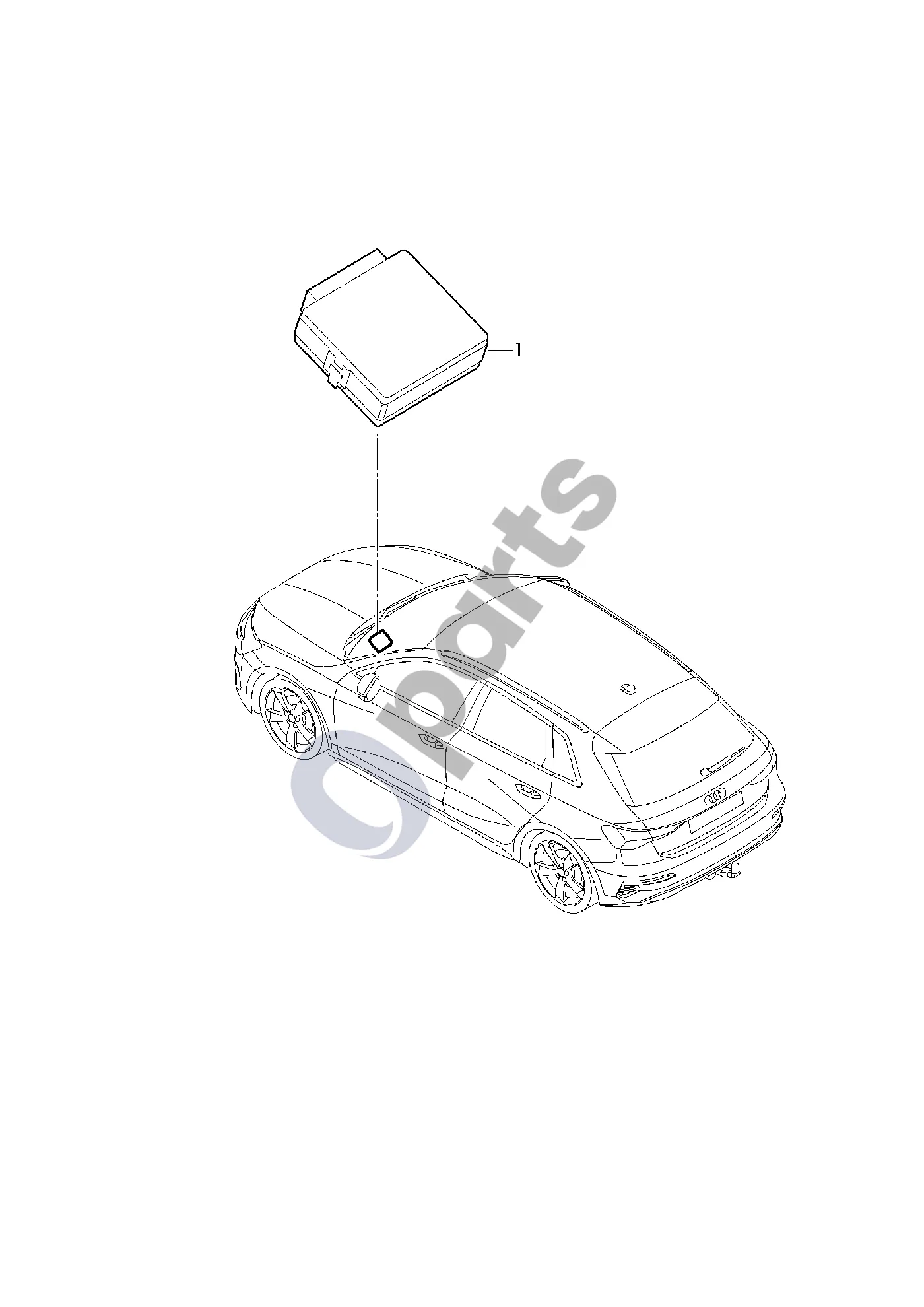 Audi A3 8Y (2020–) Duomenų magistralės diagnostikos sąsaja (šliuzas) schema – Duomenų magistralės diagnostikos sąsaja (šliuzas)