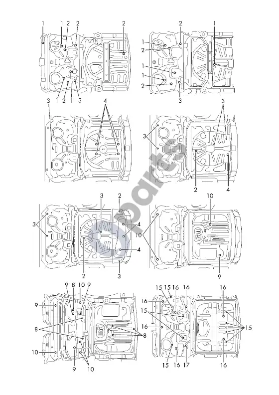 Audi A3 8Y kamštis – schema