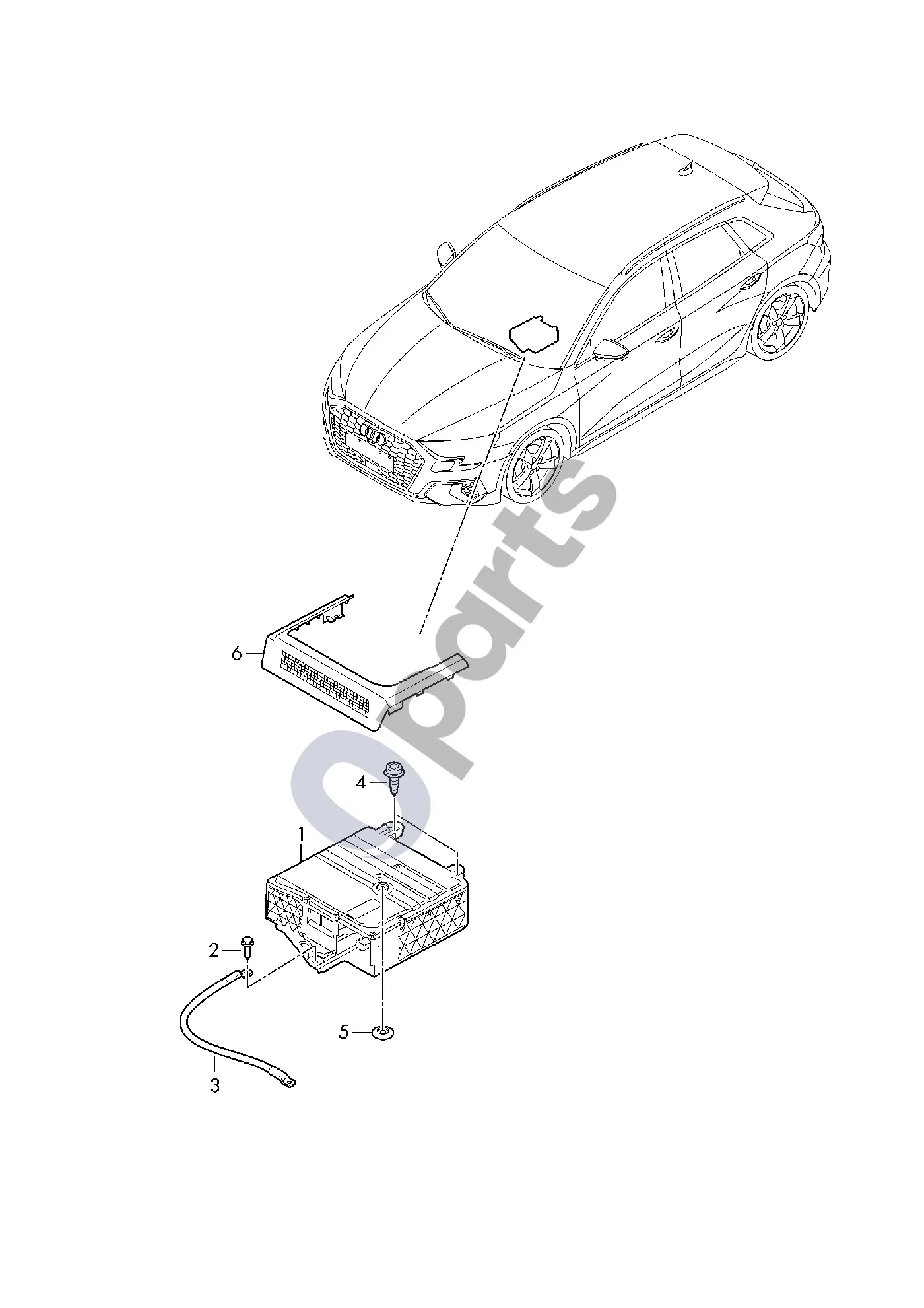 Audi A3 8Y (2020–) Ličio baterija schema – pozicija 1: Ličio baterija D >> - 21.12.2020