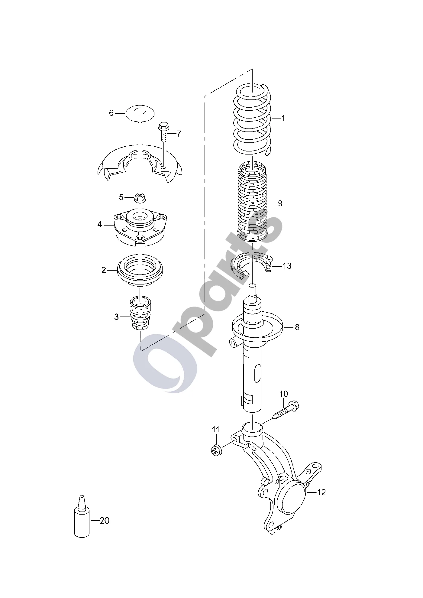 Audi A3 8Y (2020–) Uspension schema – Gas shock absorber D >> - 19.06.2023