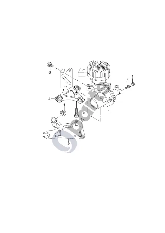 Audi A3 S3 8V slėgio akumuliatorius – schema