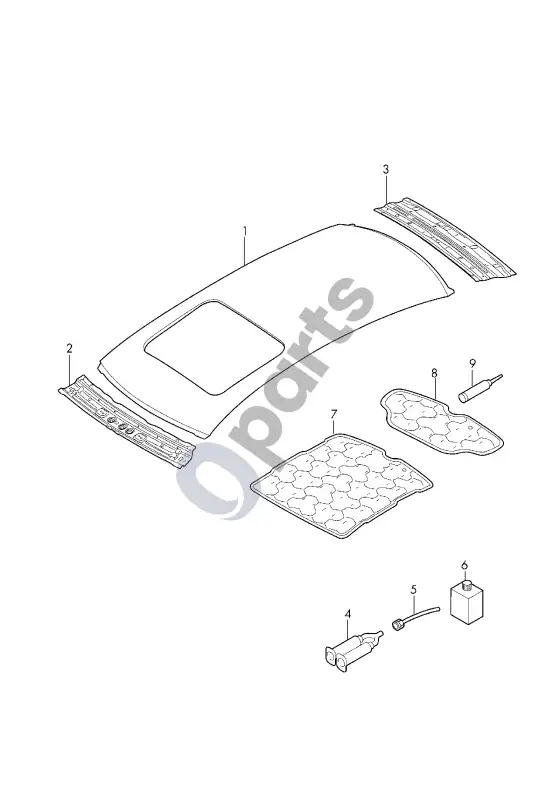 Audi A4 S4 B9 8W stogas – schema