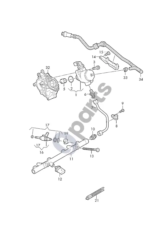 Audi A4 S4 B9 8W degalų siurblys – schema
