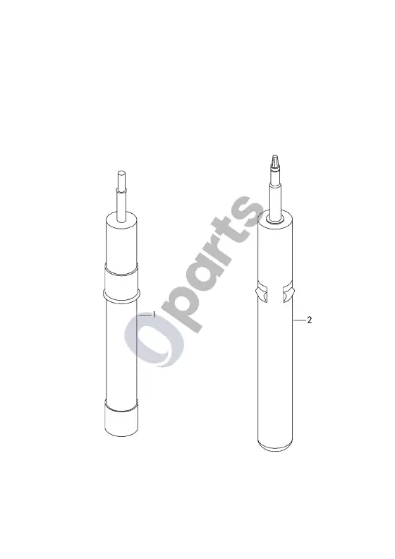 Audi A4 S4 B9 8W dujinis amortizatorius – schema