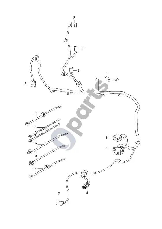 Audi A4 S4 B9 8W generatorius – schema