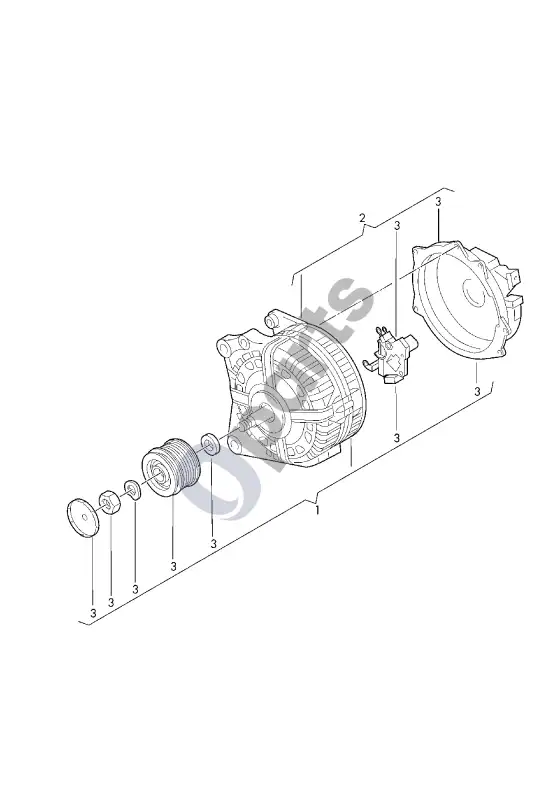 Audi A5 generatorius – schema