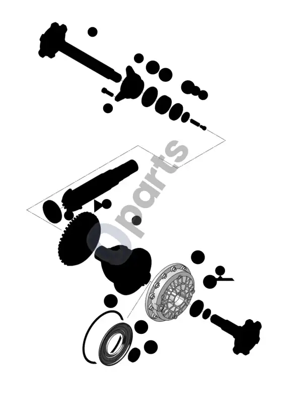 Audi A6 S6 C6 4F galinė pavara (HKK) – schema