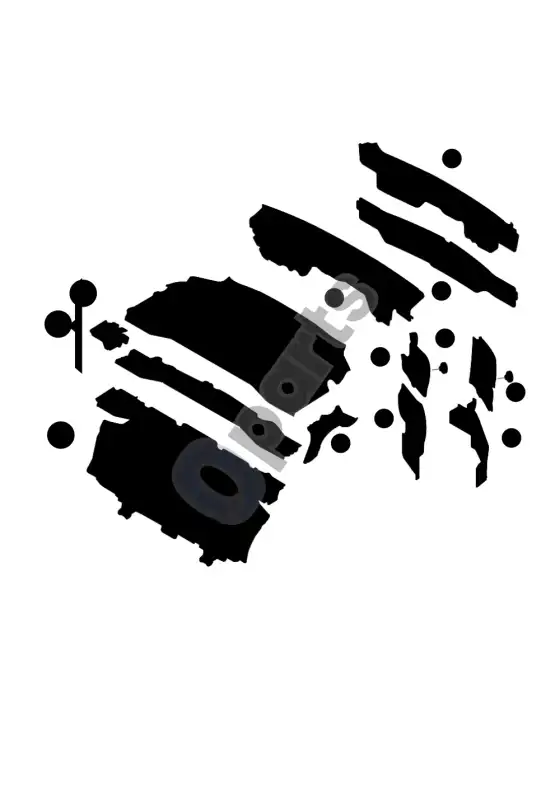 Audi A6 S6 C6 4F galinis skersinis skydas – schema