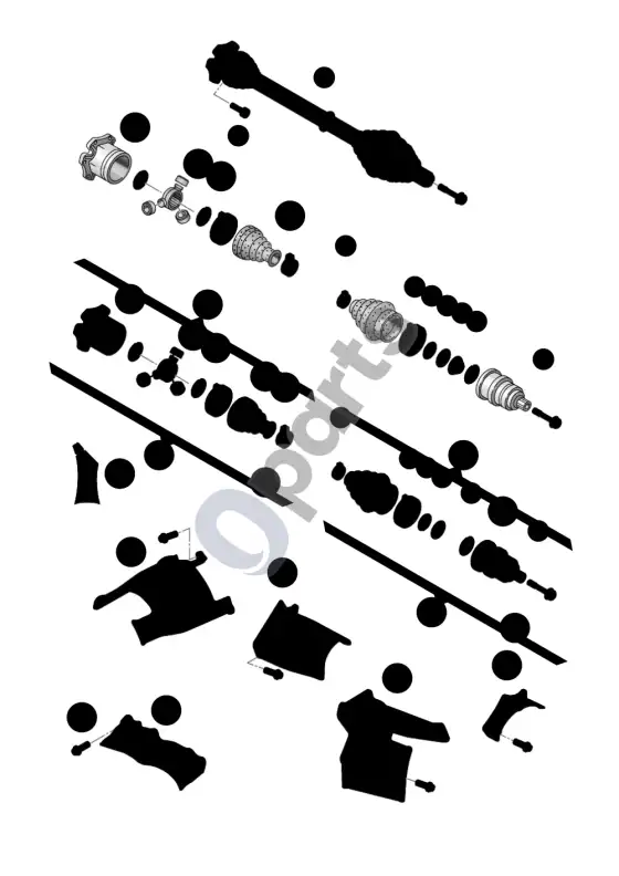 Audi A6 S6 C6 4F kardaninis velenas (JAF) – schema