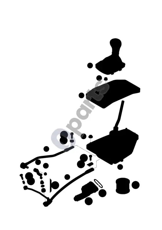 Audi A6 S6 C6 4F pavarų perjungimo mechanizmas (HKB) – schema