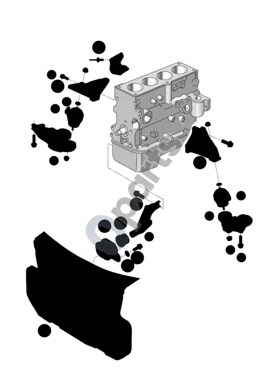 Audi A6 S6 C6 4F tvirtinimo detalės (CAHB) – schema