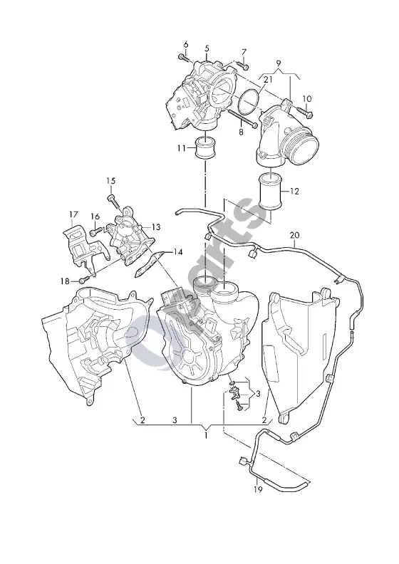 Audi A6 S6 C8 4K elektrinis kompresorius – schema