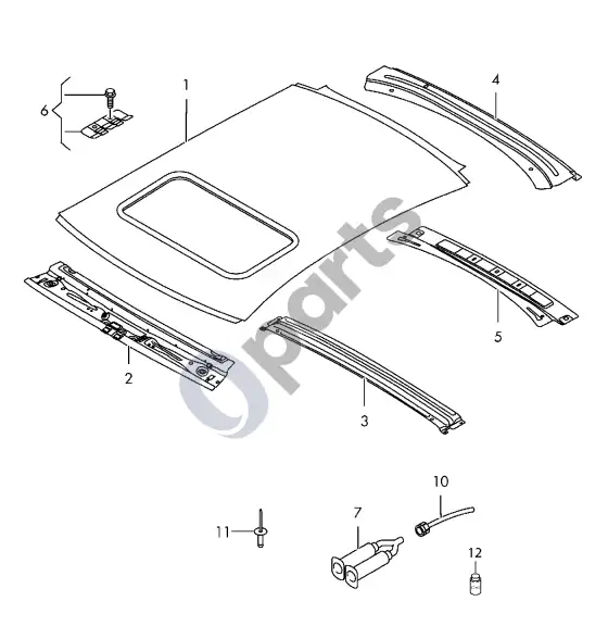Audi A7 S7 4G stogas – schema