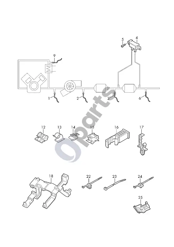 Audi A7 S7 4K8 lambda zondas – schema