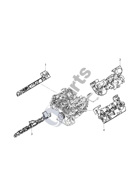 Audi A7 S7 4K8 noise insulation; engine – schema