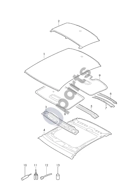 Audi A7 S7 4K8 stogas – schema
