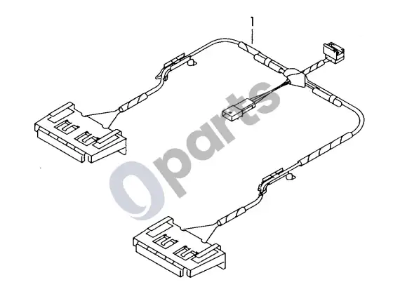 Audi A8 S8 D3 4E numerio apšvietimo laidų pynė – schema