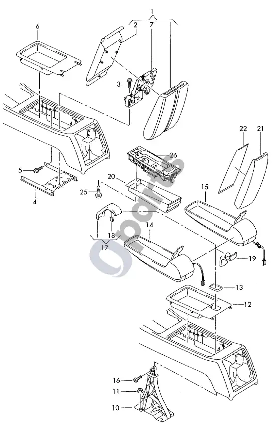 Audi A8 S8 D3 4E porankis – schema
