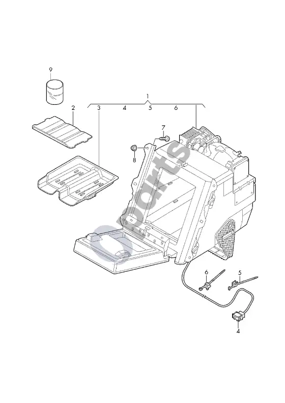 Audi A8 S8 D5 šaldytuvas – schema