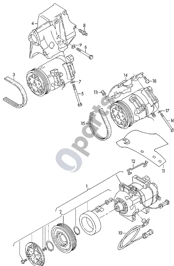 Audi Cabriolet B3 8G mova – schema