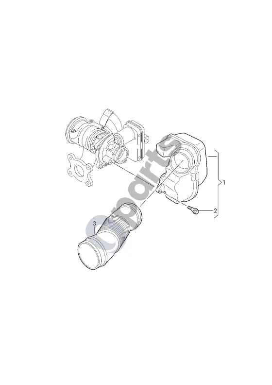 Audi Q2 - įsiurbimo kolektorius – schema