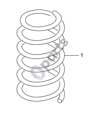 Audi Q2 - Spiralinė spyruoklė – schema