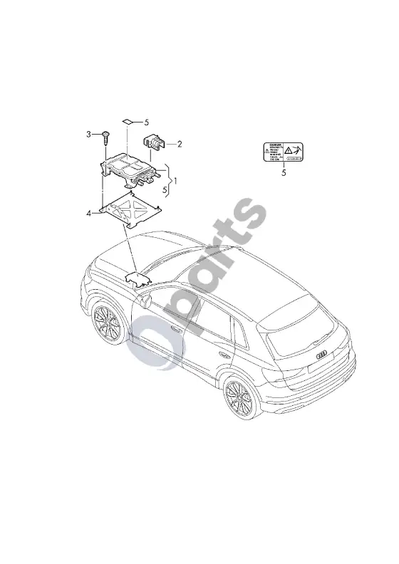 Audi Q4 e-tron įtampos keitiklis – schema