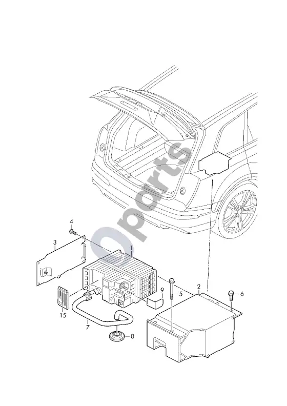 Audi Q5 SQ5 FY akumuliatorius – schema