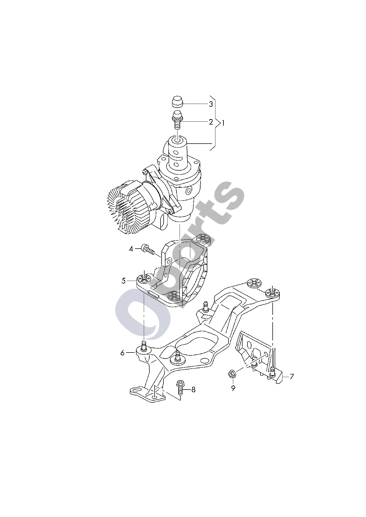 Audi Q5 SQ5 FY (2017–2025) Slėgio akumuliatorius schema – Slėgio akumuliatorius