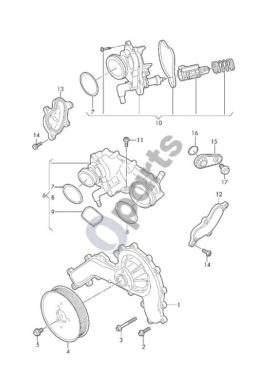 Audi Q7 4M elektrinis kompresorius – schema