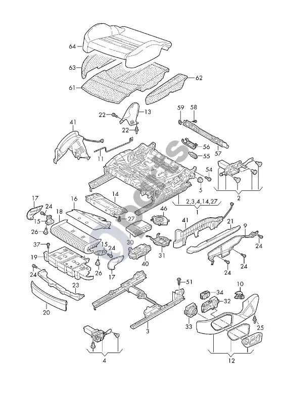 Audi Q7 4M generatorius – schema