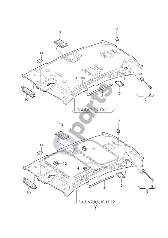 Audi Q8 lambda zondas – schema
