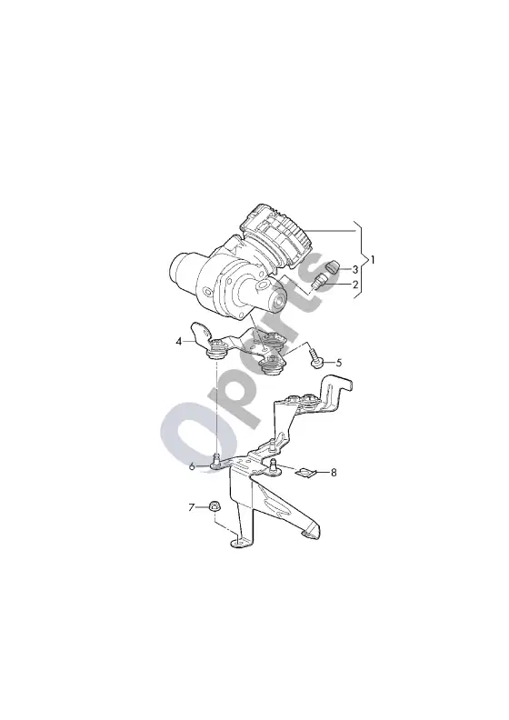 Audi Q8 slėgio akumuliatorius – schema