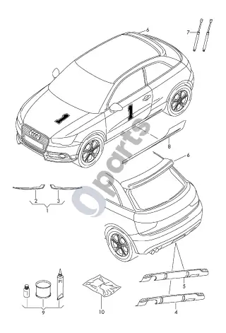 Audi RS3 8PA (2011–2012) Akumuliatorius – schema