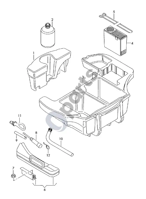 Audi RS4 B7 įrankis – schema