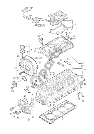 Audi RS4 B9 (2017–) Stūmoklis – schema