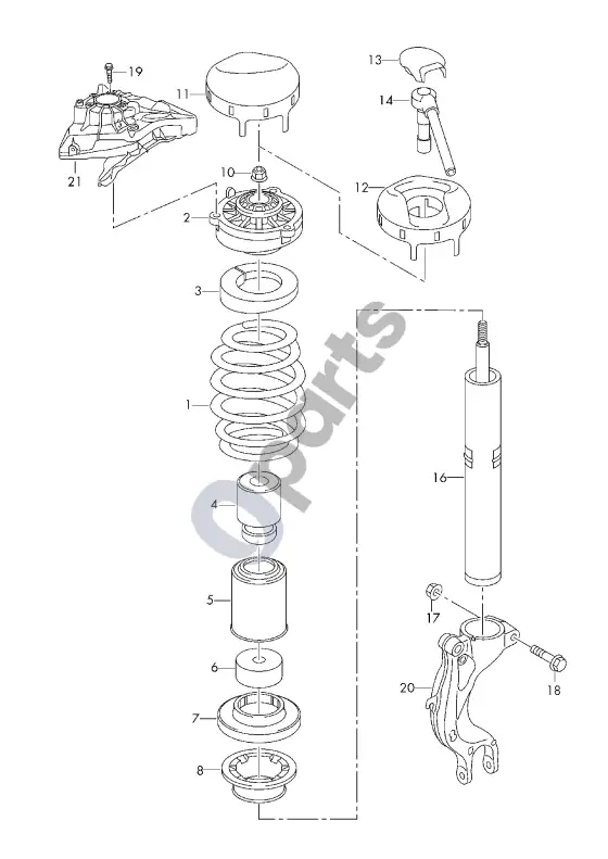 Audi RS5 pakaba – schema