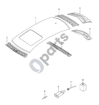 Audi RS6 C7 (2013–2018) Stogas – schema