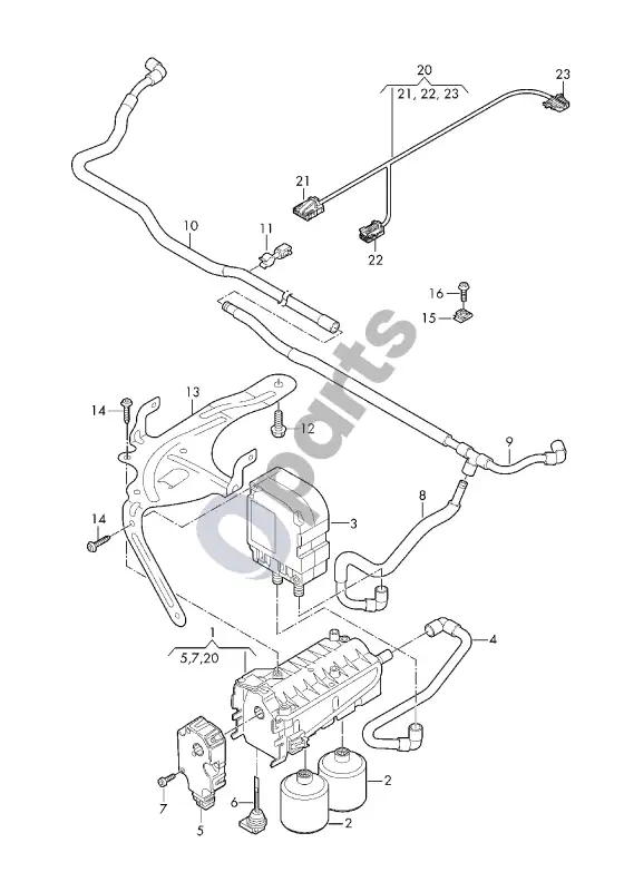 Audi RS6 C8 aromatizatorius – schema