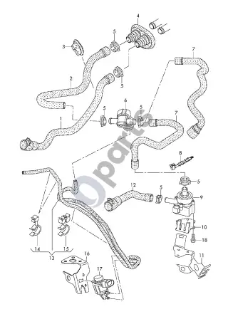 Audi S5 (2007–2017) Sparnas – schema