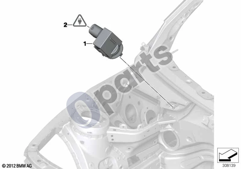 BMW 1 E81 E87 (2004–2011) AUC jutiklis schema – pozicija 02: Remonto komplektas, lizdo korpusas