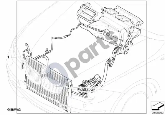 BMW 1 E81 E87 automatinio oro kondicionieriaus montavimo komplektas; ... - 2007.03 – schema